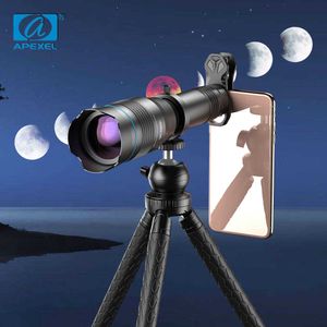 Telescope Binoculars APEXEL 60x Tescope Tephoto Zoom ns Monocular for iPhone 13 12 11 Mini Pro Max Samsung S8 S9 S10 S20 S21 S22 Huawei Xiaomi HKD230627