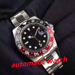 Man Watch Ceramic Bezel Full rostfritt stål Automatisk mekanik Movment Sapphire Crystal 5atm Waterproof 41mm Mens Watches Orologio Di Lusso