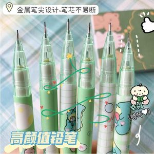 Pencils 48 pcs/lot Cartoon Dinosaur Mechanical Pencil Cute Drawing Writing Automatic Pen School Office Supplies