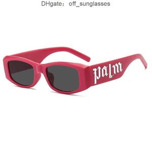 Retro small frame sunglasses for women with high-end panel design letters palm angles men personalized retro glasses MKBH