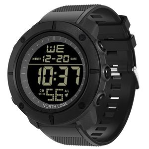 Relógios LED Sport Digital Sport North Edge Stopwatches Watches Militares Militares Milleds Multifunction Snooze Tank Smart Clock Smart Clock