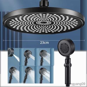 Bathroom Shower Heads Inch Bathroom Rain Shower Head Replacement Ceiling Top High Pressure Rainfall Showerhead Black Top Showerhead R230627