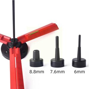 Bow Arrow Cylinindric Fletching Jig Archery Pierścień polowania wielkości łopatki podwójne pióro lepkie DIY H1P1HKD230626