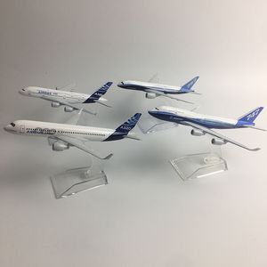 Aircraft Modle JASON TUTU Original model a380 airbus Boeing 747 airplane model aircraft Diecast Model Metal 1 400 airplane toy Gift collection 230626