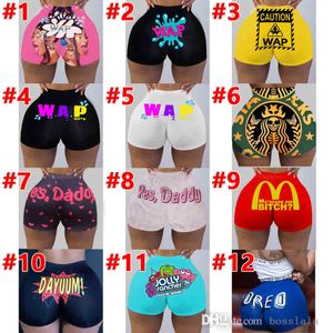 Sexy Women Shorts Leggins Club Wcisro drukowane letnie projektant Mini Short Pants Party Modne Plusy Rozmiar Casual Clothing