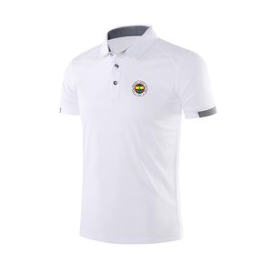 Fenerbahce S.K. Erkek ve Kadın Polo Moda Tasarımı Yumuşak Nefes Alabilir Mesh Spor T-Shirt Açık Hava Spor Gündelik Gömlek