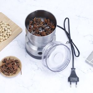 Manual Coffee Grinders 2/4 Blades Electric Seasoning Spice Coffee Grinder Machine Stainless Steel Commercial Electric Coffee Grinder 230627