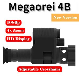 望遠鏡双眼鏡Megaorei 4Bナイトビジョン1080p HDハンティングカメラカムカメラポータブポータブリアスコープビルトイン850NM 940NM IR HKD230627付きアタッチメントの追加