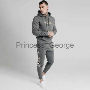 Agasalhos masculinos novos conjuntos masculinos agasalho esportivo outono inverno conjuntos de seda sik moletons moletons casuais joggers calças de moletom terno masculino x0627