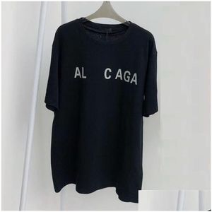 T-Shirts Masculinas Moda T-Shirt Cotton Plant Mens Women Designers Preto Branco Luxo Com Letras Casual Summer Bal Manga Curta Quadril Dhwhq