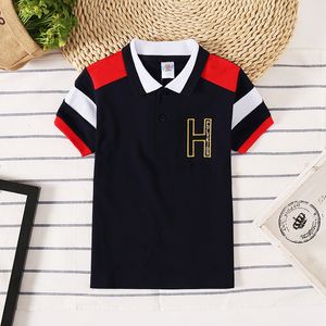 Polos Baby Boy Polo Shirt Fashion Kids Short Sleeve Shirt Letter Children Clothing Boys Lapel Polo Shirts Sports Bresthable Boy Tops 230626