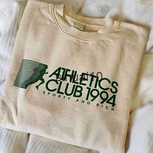 Women's T-Shirt Summer Vintage Style Athletics Club 1994 Letters Printing Khaki T shirts Women Short Sleeve Loose Cotton Casual Aesthetic Tees J230627