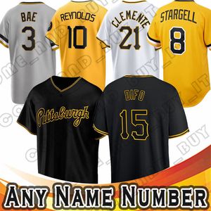 21 Roberto Clemente Baseball Jersey 8 Willie Stargell Oneil Cruz Johan Oviedo Jarlin Garcia Ji Hwan Bae Bryan Reynolds Pirates David Bednar Jack Suwinski Wil Crowe