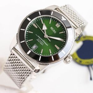 Luksusowy projektant Mens Watch GF Factory Super Ocean Culture Druga generacja 42 mm Ceramiczny Pierścień Ceramiczny Sapphire Szklany kształt Unikalny dłonie z super świetlistym