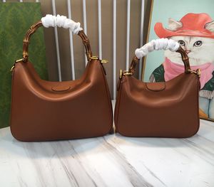 Bambu totes çanta kadın tasarımcı çanta lüks crossbody omuz çantası çantası çift saplı klasik donanım mektubu 2Sizes tote