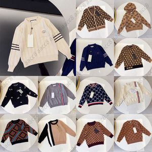 kids clothes Youth toddlers sweater Blended sweater O-Neck and long sleeves winter designer X1Zz#