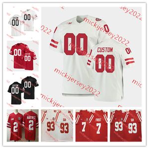 Nebraska Cornhuskers Fußballtrikot Trey Palmer Ochaun Mathis individuell genähte Herren-Jugend 95 Ben Stille Jordon Riley JoJo Domann Cam Taylor-Britt Nebraska-Trikots