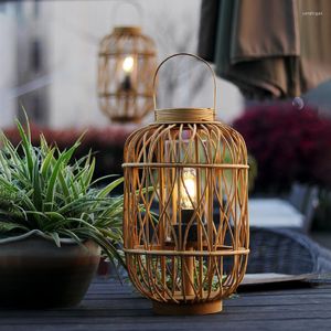 Świece Chińska Vintage Wood Lantern for Candles Drewniana latarnia decorativas Poophore Lanterne Centerpiece Classic ZT37