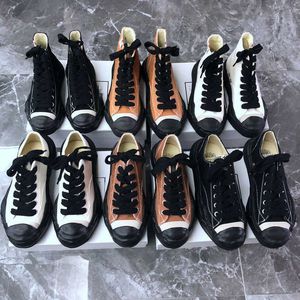 Sapatos de lona masculinos de marca de moda MMY Dissolve Sole Tênis femininos Mihara Sapatos casuais masculinos com cadarço Yasuhiro com caixa tamanho 35-45