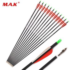 Bow Arrow DE Karışık Karbon Ok 28/30/32 İnç Omurga 500 Çap 7.8 mm Bileşik/Olimpik Yay Okçuluk Atışı içinHKD230626