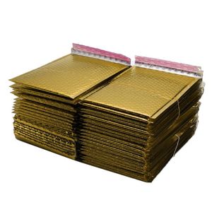 Buste 30/50 pezzi/lotto di carta oro botte di carta buste Mailer imbottita busta spedizione bolla di posta con diverse specifiche