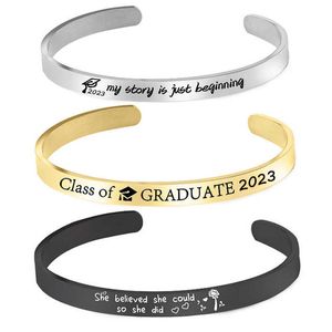 Hu He Jewelry Beliebte Armbänder Designer für Frauen 2023 Abschlusssaison Geschenke an Klassenkameraden Edelstahlarmband
