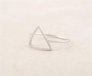 Fashion The latest elements triangle band rings hollow out graphics ring for women mixed color whole9620983