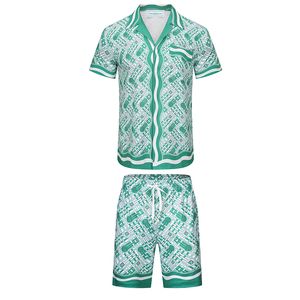 Marca casablanca Camicie casual da uomo Bottoni estivi Designer Bowling Camicie Uomo Casablanc-s Camicie firmate Stampa Camicia elegante Camicia di seta casual Camicia casablanca N7U7