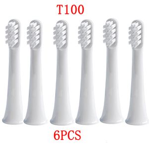 Toothbrush 6Pcs Replacement ToothBrush Heads For Xiaomi Mijia T100 Smart Electric Waterproof Clean Whitening Healthy 230627