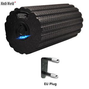 Blocos de ioga de 4 velocidades vibratórios elétricos para massagem em espuma de ioga, rolo de fitness, encosto, ajuste de pernas, massageador para recuperação muscular, relaxamento 230626