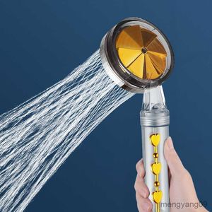 Bathroom Shower Heads Removable Shower Head High Pressure Water Saving Handheld Turbo Showerheads Bathroom Accessories R230627