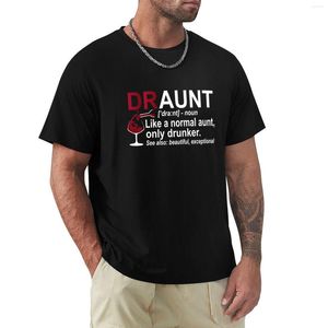 Herren Tank Tops Lustige betrunkene Tante Definition DRAUNT Geschenk für Tante T-Shirt T-Shirt Mann T-Shirt Ästhetische Kleidung Herren weiße Hemden