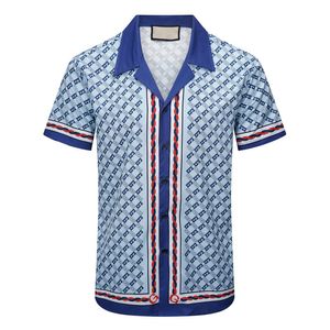 Heren designer shirt zomer korte mouw casual button-up shirt bedrukt bowlingshirt strandstijl ademende T-shirt kleding #513