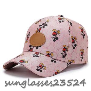 Bollkåpor högkvalitativ gata mode bomullsbaseball hatt brott kvinnor designers sport cap casquette justerbar för hattar rosa hatt