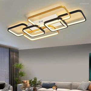 Lustres lustre led moderno para sala de estar quarto jantar cozinha design minimalista luzes de teto com controle remoto decoração lâmpada