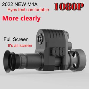 Telescope Binoculars Megaorei 4A Night Vision 1080p HD Hunting Camera Camcorder Portab Bakre Scope Lägg till fästning med inbyggd 850 NM IR Torch HKD230627