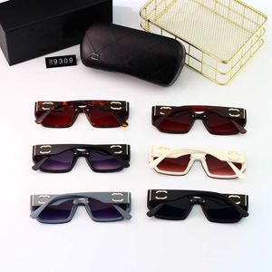 2024サングラスデザイナー9309ファッションToswrdpar Glasses Men's Ladies Brown Case Black Dark50mm