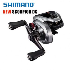 Toys 21 New Shimano Scorpion DC 150 151 150Hg 151Hg 150xg 151xg 7.4: 1 8.5: 1 Gear Ratio Saltvatten låg profil Baitcast fiskehulle