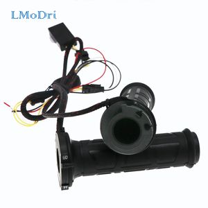 Bike Handlebars Components LMoDri Universal Motorcycle 78" 22mm Electric Heated Grips Scooter Moped Bar Hand Warmer Adjustable Grip 12V Pair 230626