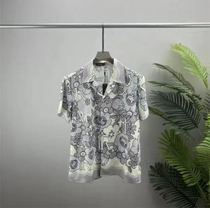 Designer Camisa Mens Button Up Imprimir Bowling Camisa Hawaii Floral Camisas Casuais Homens Slim Fit Manga Curta Vestido Havaiano T-shirt M-3XL RQREW2