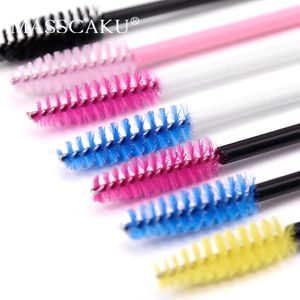 Makeup Tools Masscaku Professional engångsögonfransförlängning ympning Mascara Wand Applicator Spoolies Borstar Eyebrow Brush 230627