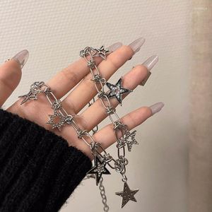 Pendant Necklaces Personality Pentagram Necklace Hollow Star Clavicle Chain Minimalist