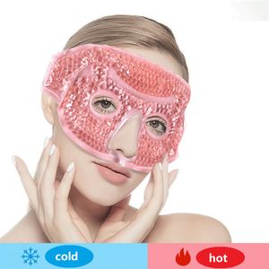 Sleep Masks Cooling Face Mask Gel Bead Eye for Puffy Eyes Reusable Freezer Sinus Pressure Headache Drop 230626