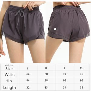 LL-2028 Womens Yoga Outfits High Waist Sportswear Cheerleaders Shorts Exercise Fitness Wear Gym Short Pants Girls Running Elastic Drawstring