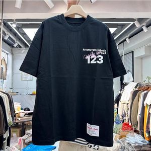 Real Pics Siyah Beyaz T Shirt Erkek Kadın 2023ss