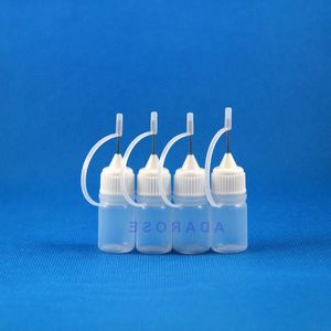100 st 3 ml LDPE nålspets nållock plastdroppflaska för flytande e juice ufomu