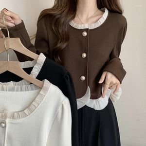 Women's Vests Women Thin Coat 2023 Spring Female Solid Colour Long Sleeve Coats Clothes Casual Outerwear Chic Tops