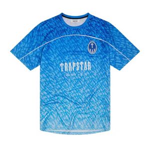 Мужские футболки Limited Новая Trapstar Лондонская футболка с коротким рукавом Unisex Blue Form для мужчин Fashion Harajuku Tee Tops мужской Tidal Flow Design652yy