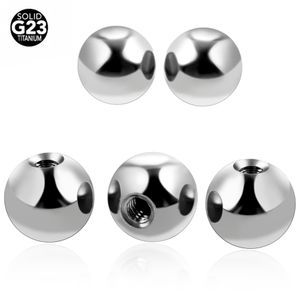 Anéis de mamilo 50pcslot 16G 14G Screw Balls Acessórios Corpo Jóias Pircings de Lábios Piercings de Sobrancelha Maca 230626