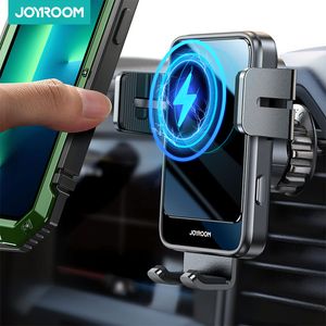 Joyroom Wireless Charging Car Phone Holder 15W Fast Car Charger Car Phone Mount med Lights For iPhone 14 13 12 Pro Max Galaxy